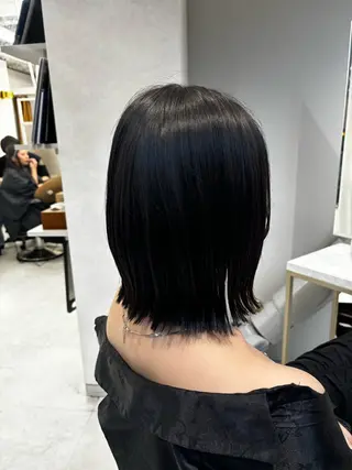 ミディアム カラー パーマ 今話題の艶髪矯正 美艶カラー/FUKAのヘアスタイル