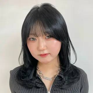 ミディアム カラー ブリーチ/レイヤー 艶カラー💫チャンのヘアスタイル
