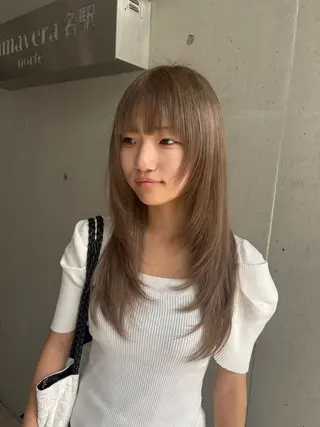ロング カラー ヘアアレンジ 名駅/垢抜けカラー/ 髪質改善/リナ♡のヘアスタイル