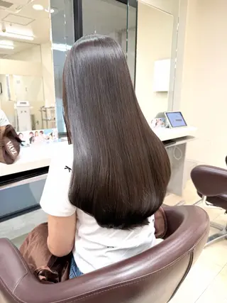 ロング 【縮毛矯正/髪質改善 /ケアカラー】十場のヘアスタイル