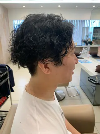 パーマ メンズ 髪質改善/艶感カラー 田中 陵のヘアスタイル