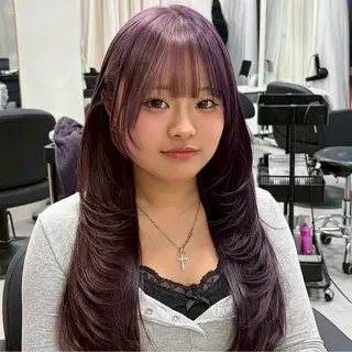 ロング カラー XELM高崎 🤍Kyokaのヘアスタイル