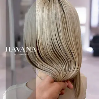 セミロング １HAVANA.渋谷 【レイヤー/韓国】のヘアスタイル