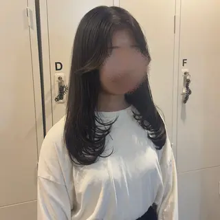 セミロング カラー ヘアアレンジ makoto / 韓国風ヘア🎀🪄︎のヘアスタイル