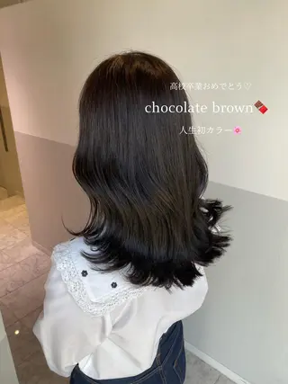 ロング カラー レイヤーカット✂︎池 袋個室サロンkumaのヘアスタイル