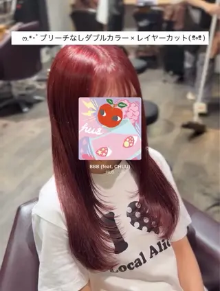 ロング カラー 乃空/★縮毛矯正✩* /うる艶(.⩊<)☆のヘアスタイル