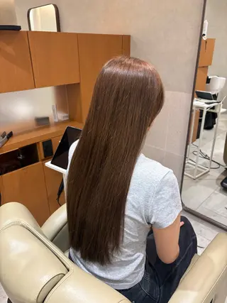 ロング カラー ボブ/透け感カラー tomoeのヘアスタイル