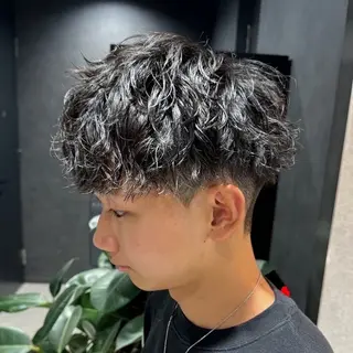 ショート カラー パーマ メンズ キッズ 🔥パーマ特化🔥 優馬のヘアスタイル