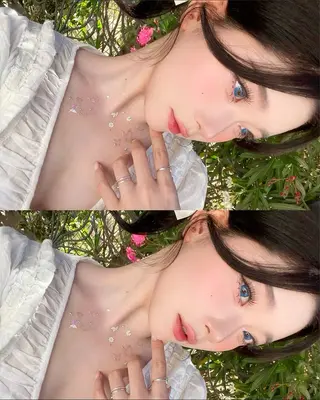 ロング カラー パーマ ヘアアレンジ メンズ キッズ 上品＆韓国風 🥀海心🥀のヘアスタイル