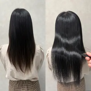 ロング パーマ 髪質改善/縮毛矯正 /レイヤーカット岡部のヘアスタイル