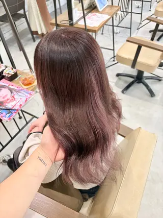 ロング カラー ブリーチなしwカラー /艶カラー/oukaのヘアスタイル