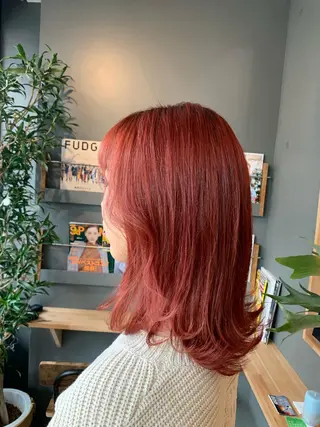 セミロング カラー ヘアアレンジ Loa misakiのヘアスタイル
