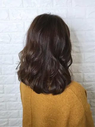 ミディアム カラー 髪質改善縮毛矯正 美容師✂️山崎竜二のヘアスタイル