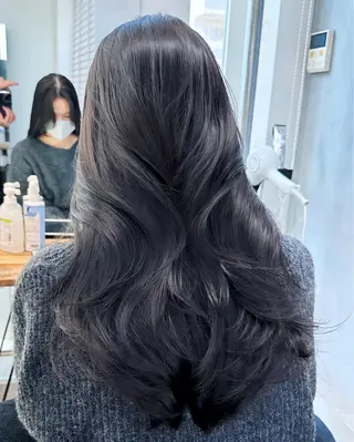 ロング 朝3秒で前髪が決まる ✂️ヒロのヘアスタイル