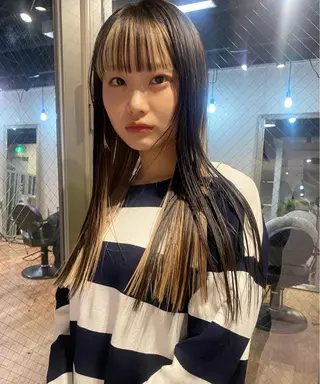 ロング カラー ウルフカット モデル募集中！ミカのヘアスタイル