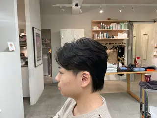 ミディアム パーマ メンズ 平川大起 /西千葉駅のヘアスタイル
