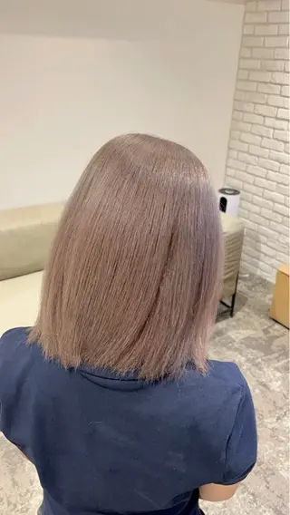 ミディアム メンズパーマ/ ハイトーン/タニザキのヘアスタイル