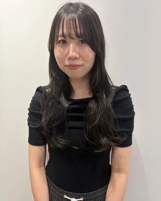 ロング カラー 田中 遥陽のヘアスタイル