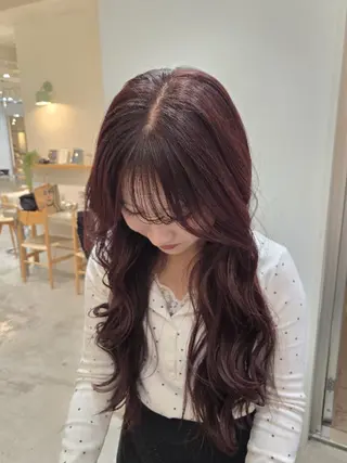 ロング 柏Wcolor/UC HIBORINAMIのヘアスタイル