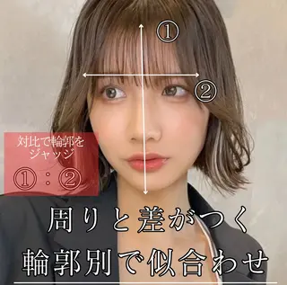 ミディアム 外国人風ヘア スペシャリスト★高沼のヘアスタイル