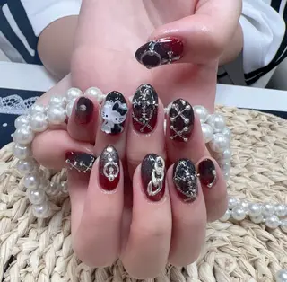 ネイル 🎀kira 長さだし💗モチ最高のネイルデザイン