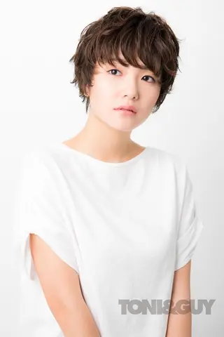 ショート パーマ 苅北 泰輔のヘアスタイル