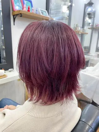 ミディアム 青木 優歩のヘアスタイル