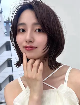 ショート カラー ウルフ🦋顔まわり ❤︎ ͛めいのヘアスタイル