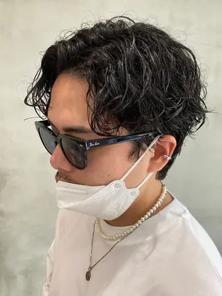 ショート パーマ メンズ SENTA✨メンズ パーマ✨fifth栄のヘアスタイル