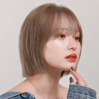 ショート カラー 顔周り✂️透明感 レイヤー/みっきーのヘアスタイル