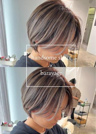 ショート 岸川 恭子のヘアスタイル