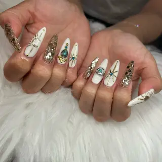 ネイル FOINAIL 🎀長さだし🎀のネイルデザイン