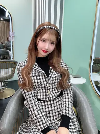 ロング カラー 🐺新宿manabu プルエクステのヘアスタイル