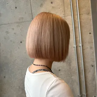 ショート カラー 柔め透明感血色カラー 暖色/レイヤー/ゆいのヘアスタイル
