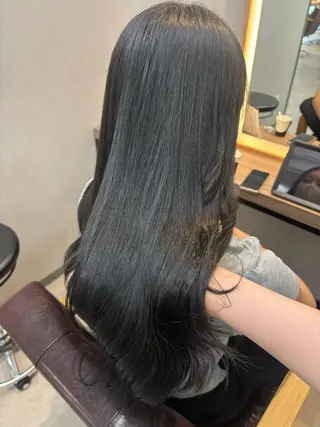 ロング カラー レイヤー✂︎ぷつボブ 艶カラー🤍noaのヘアスタイル