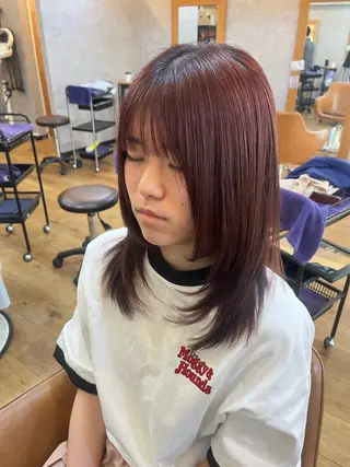 ミディアム beleef守口店 reinaのヘアスタイル
