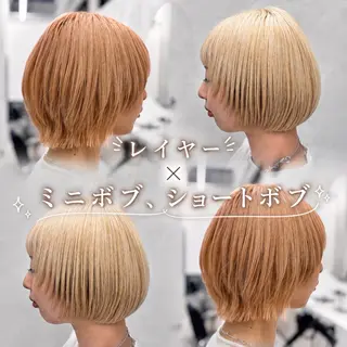 ショート ‪🔆‬ハイトーン ‪🔆‬AYAKAのヘアスタイル