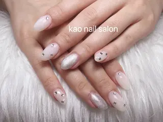 ネイル kao nail マグネット/長さだしのネイルデザイン