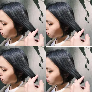 ショート カラー パーマ ヘアアレンジ 松田 亮葉のヘアスタイル
