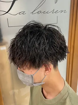 ミディアム パーマ メンズ 立川メンズパーマ職人 店長/小泉文人のヘアスタイル