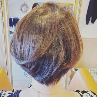 ショート カラー spa hair ark 富井直美のヘアスタイル
