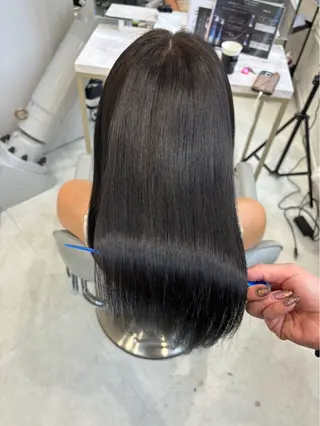 セミロング 今話題の艶髪矯正 美艶カラー/FUKAのヘアスタイル