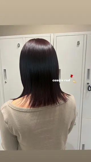 ミディアム カラー Koharu🍓 韓国ヘア/艶髪カラーのヘアスタイル