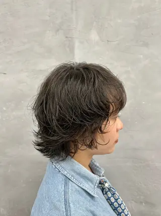 ショート パーマ ナカジマ ハルカのヘアスタイル