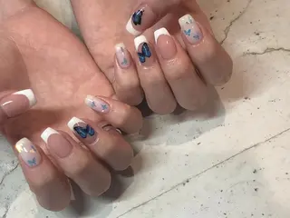 ネイル 韓国/ワンホン/長さ 出しつけ放題🎀のネイルデザイン