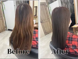 ロング カラー CARES千葉店 髪質改善美容室のヘアスタイル