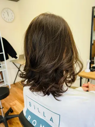セミロング 結城 秀史のヘアスタイル