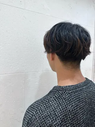 ミディアム パーマ メンズ 安田 柚月のヘアスタイル