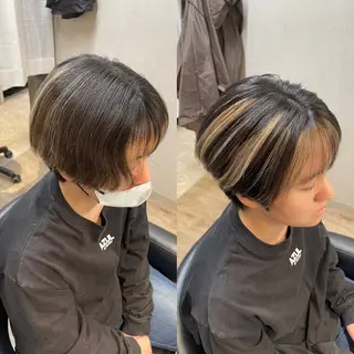 ショート カラー ANDIAMO SAKAE🍁楓のヘアスタイル