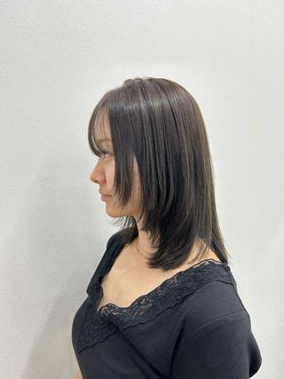 ロング カラー 酸性ストレート/ ボブ/暖色/リコのヘアスタイル
